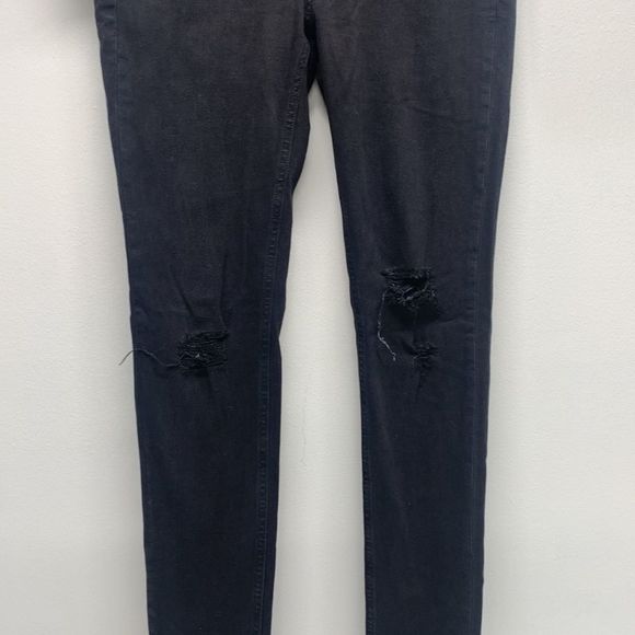 rag & bone Maternity Jeans Black Denim Skinny Legging Night Ripped NWT New 29 - Picture 7 of 14